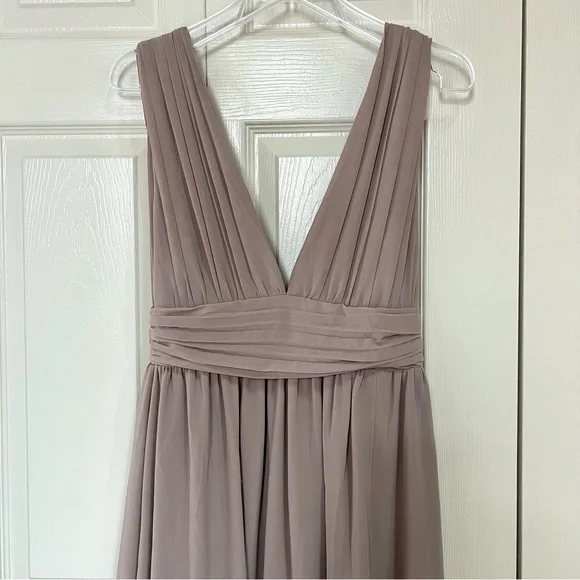 NWOT Lulus Heavenly Hues Taupe Maxi Dress - Picture 5 of 16